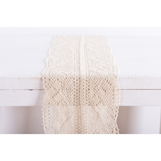 Beauty Home ΔΑΝΤΕΛΑ ΒΑΜΒΑΚΕΡΗ 23CM Εκρού Beauty Home ΔΑΝΤΕΛΑ ΒΑΜΒΑΚΕΡΗ 23CM Εκρού
