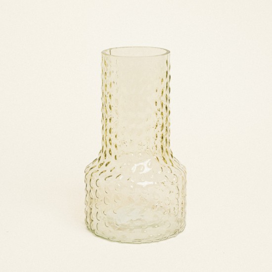 Beauty Home Βάζο Ανάγλυφο 13.8 x 24 cm  Πράσινο
