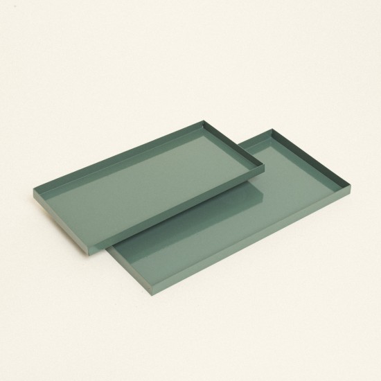 Beauty Home Μεταλλικοί Δίσκοι ΣΕΤ 2 ΤΜΧ 28 x 14 cm , 24 x 12 cm ΠΡΑΣΙΝΟ ΕΥΚΑΛΥΠΤΟΥ Beauty Home Μεταλλικοί Δίσκοι ΣΕΤ 2 ΤΜΧ 28 x 14 cm , 24 x 12 cm ΠΡΑΣΙΝΟ ΕΥΚΑΛΥΠΤΟΥ