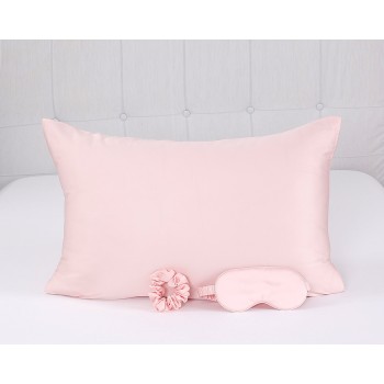 Beauty Home Σετ ομορφιάς ύπνου 3τμχ Art 7007 100% Tencel - Ροζ