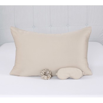 Beauty Home Σετ ομορφιάς ύπνου 3τμχ Art 7008 100% Tencel - Μπεζ