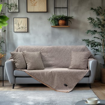 Beauty Home Ριχτάρι Τριθέσιο Art 8645 170x290 Μπεζ