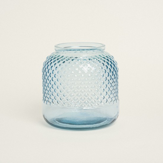 Beauty Home ΒΑΖΟ ΑΝΑΓΛΥΦΟ 19 x 19 cm Γαλάζιο Beauty Home ΒΑΖΟ ΑΝΑΓΛΥΦΟ 19 x 19 cm Γαλάζιο
