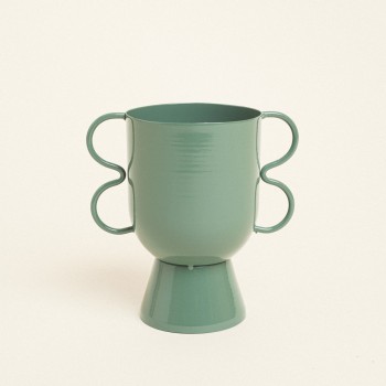 Beauty Home Βάζο Μεταλλικό  15 cm x 10 cm x 16 cm