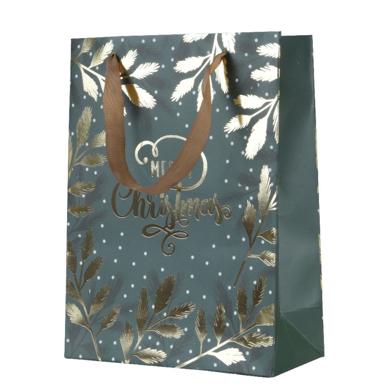 Beauty Home Χριστουγεννιάτικη Τσάντα Χάρτινη  Merry Christmas 10cm x 26cm x 32cm