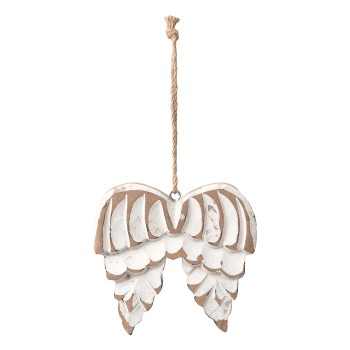 Beauty Home Ξύλινο Φτερά Αγγέλου  Αντικέ 13 cm