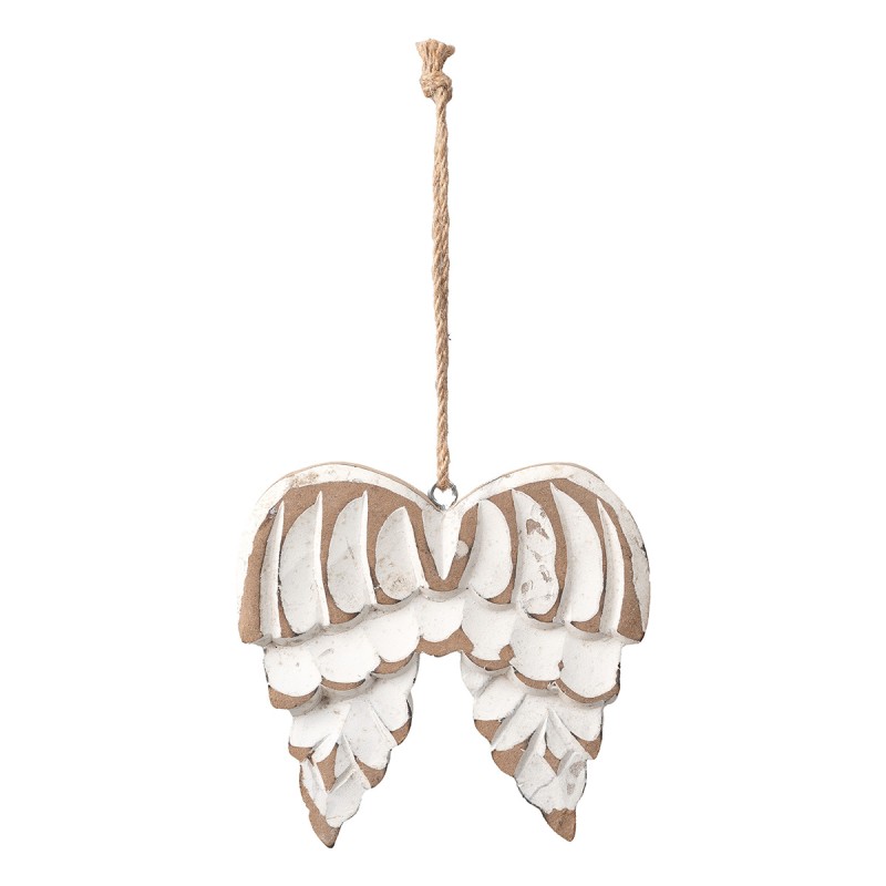 Beauty Home Ξύλινο Φτερά Αγγέλου  Αντικέ 13 cm