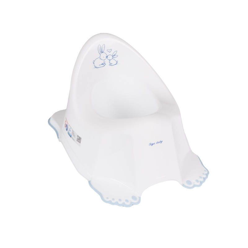 Potty antislip with music Little Bunnies white