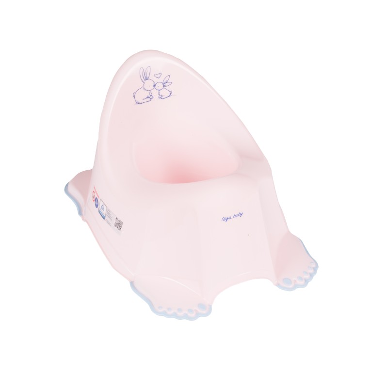Potty antislip with music Little Bunnies pink