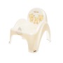 Baby potty chair Teddy Bear -pearl white