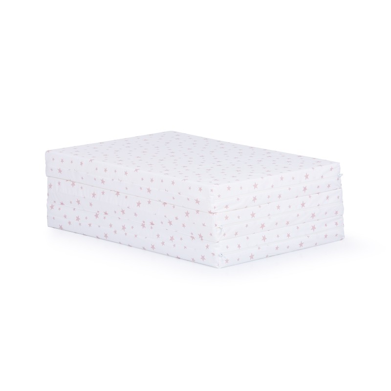 Βρεφικό Στρώμα Αναδιπλούμενο - 60/120/6 white/powder stars