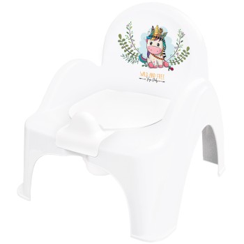 Potty  Chair WILD & FREE white/pink UNICORN