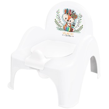 Potty Chair WILD & FREE white/green LITTLE FOX