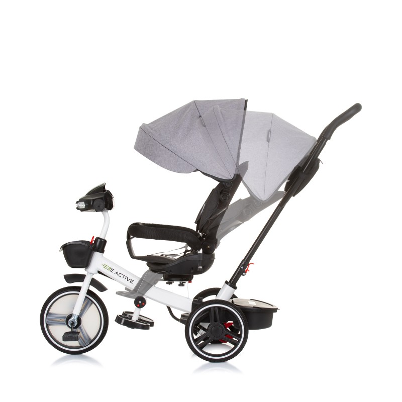 Τρίκυκλο Ποδήλατο με Κουνουπιέρα -  Be Active grey linen
