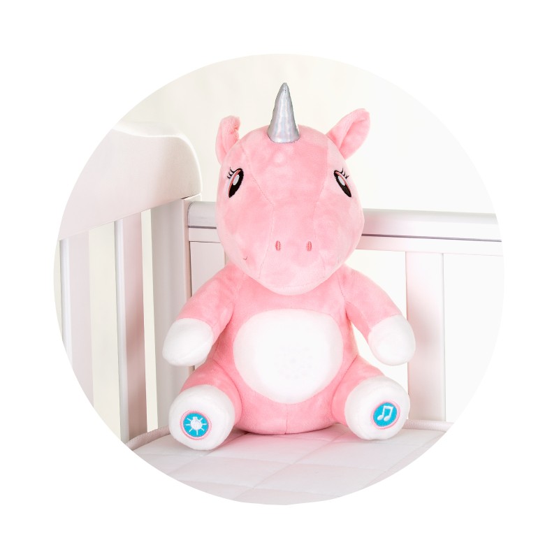 Plush toy with music and lamp Unicorn