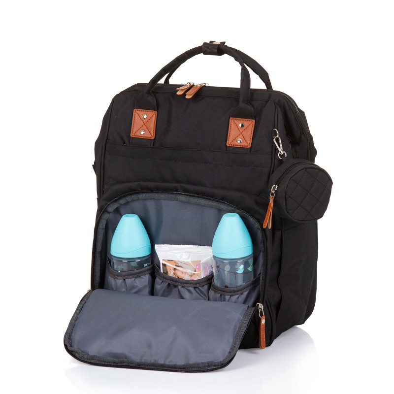 Τσάντα Πλάτης Μαμάς με Αλλαξιέρα - obsidian