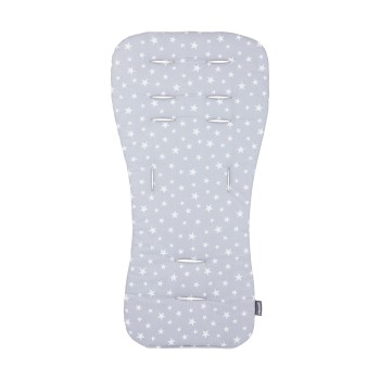 Soft pad for stroller grey/grey stars