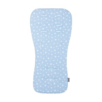 Soft pad for stroller blue/blue stars