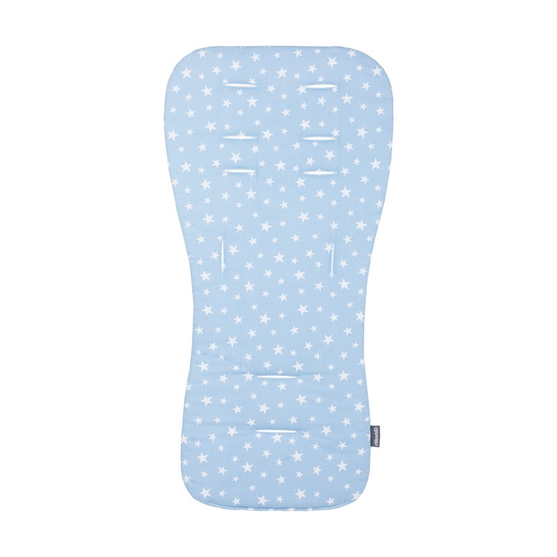 Soft pad for stroller blue/blue stars