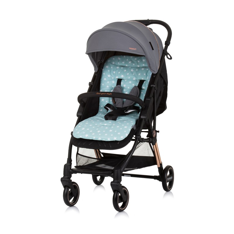 Soft pad for stroller mint/mint stars