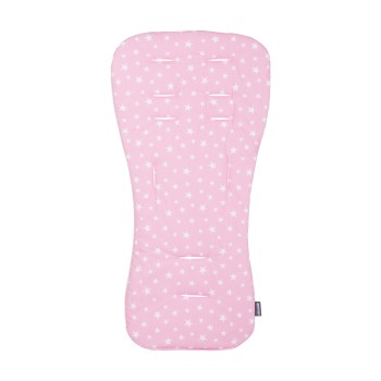 Soft pad for stroller pink/pink stars