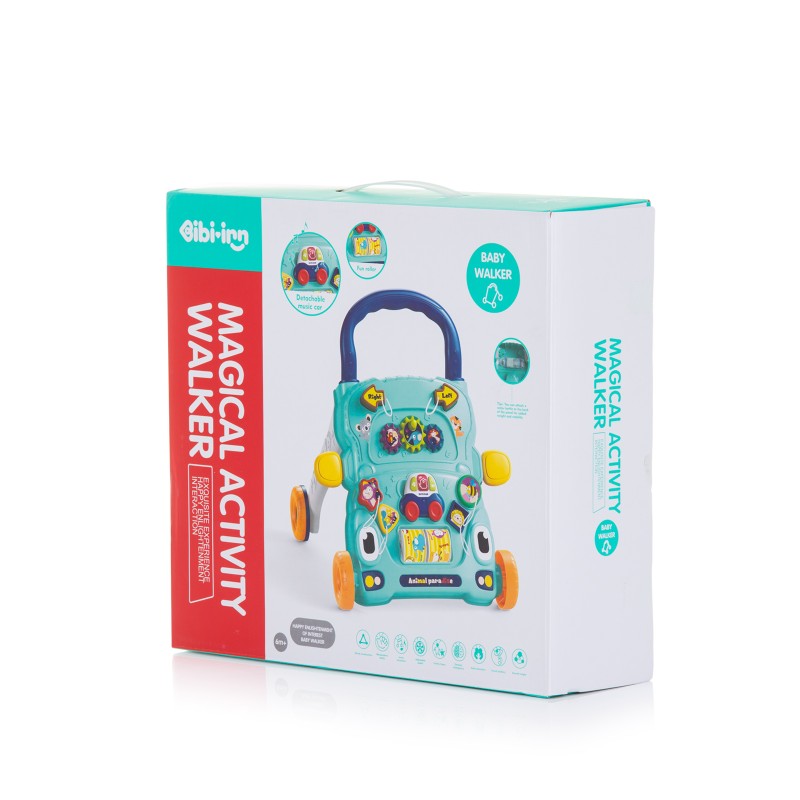 Musical baby walky  Funny animals pink