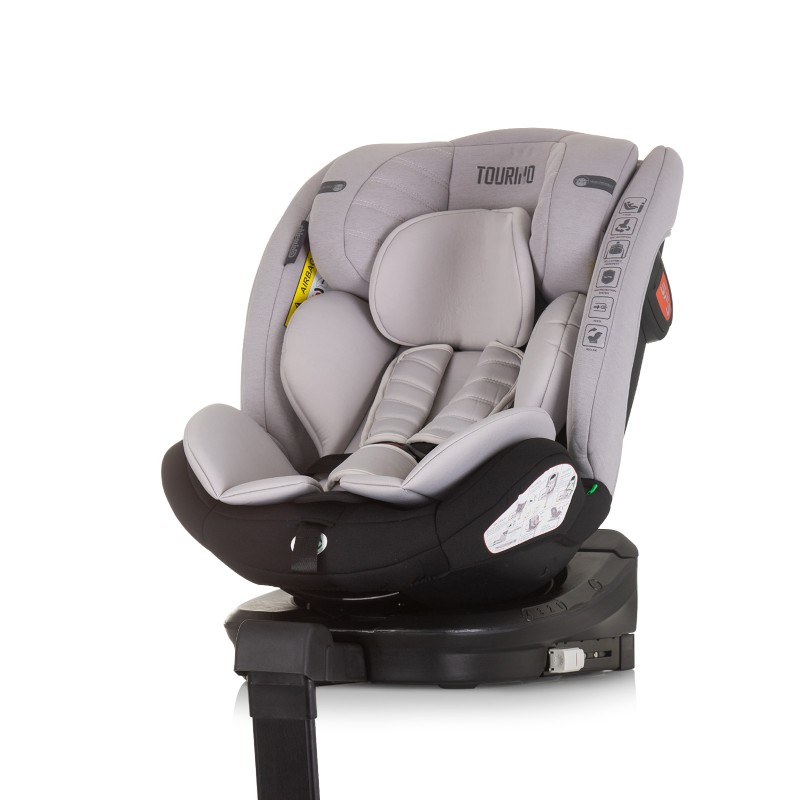 Κάθισμα Αυτοκινήτου I-SIZE 40-150 cm ISOFIX 360 TOURINO ash grey