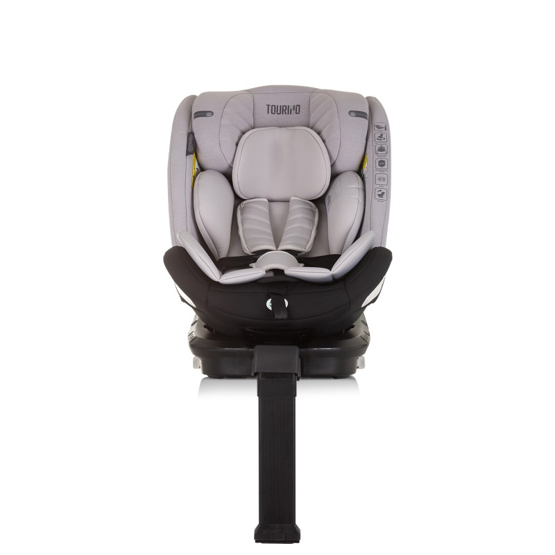 Κάθισμα Αυτοκινήτου I-SIZE 40-150 cm ISOFIX 360 TOURINO ash grey