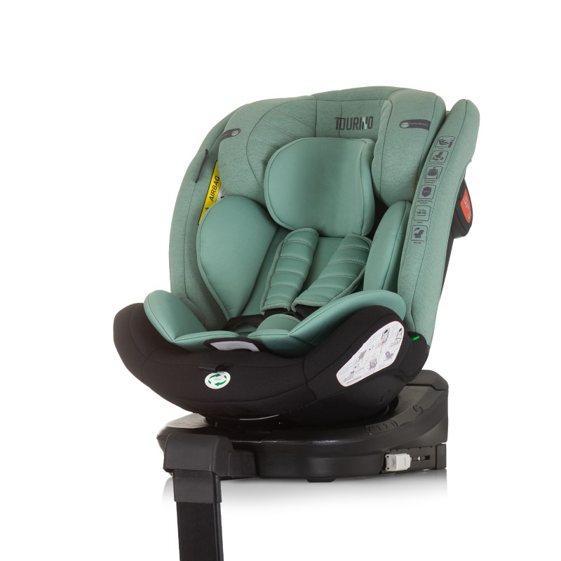 Κάθισμα Αυτοκινήτου I-SIZE 40-150 cm ISOFIX 360 TOURINO pastel green