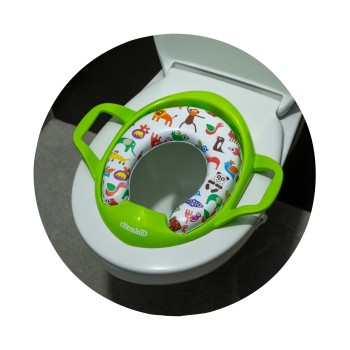 Toilet trainer seat Softy-- green