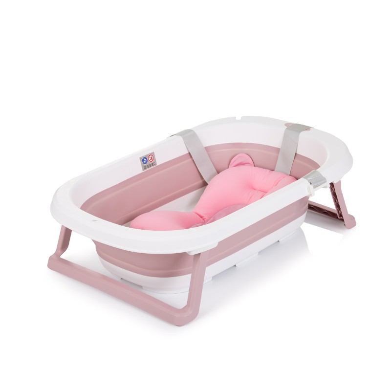 Πτυσσόμενη Μπανιέρα με Μαξιλάρι - (81 cm)  - pink