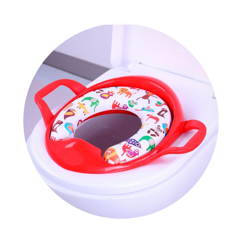 Toilet trainer seat Softy-- red