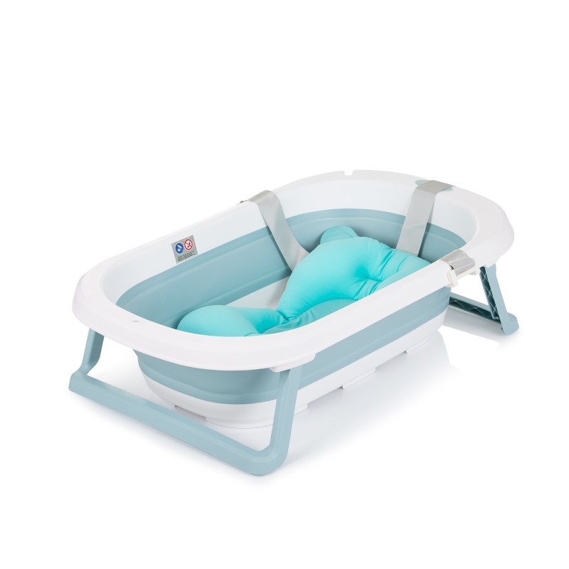 Πτυσσόμενη Μπανιέρα με  Μαξιλάρι - (81 cm)  - blue