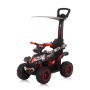 Ride on car with handle and canopy "ATV" white/red