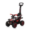 Ride on car with handle and canopy ATV white/red