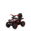 Ride on car with handle and canopy ATV white/red