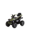 Ride on car with handle and canopy ATV white/green