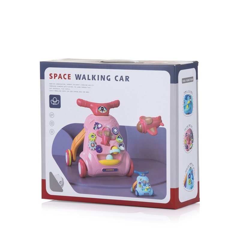 Musical baby walky Plane pink