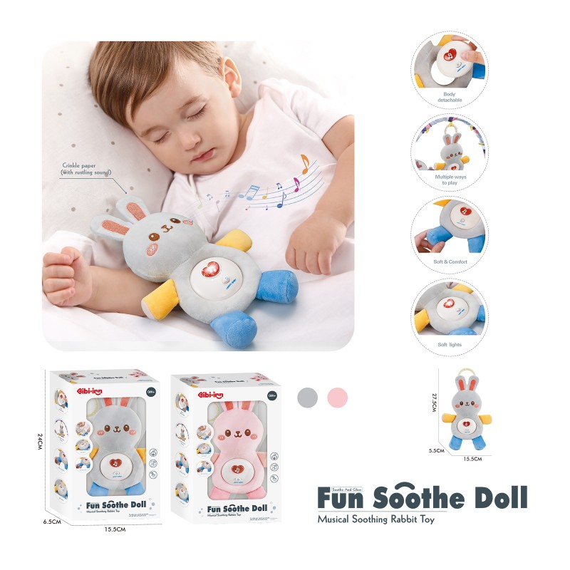 Διαδραστικό Παιχνίδι Κουνελάκι με Ήχους - light grey