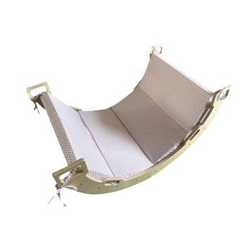 Ξύλινη Σκάλα Αναρρίχησης/ Λικνιζόμενο παιχνίδι με Μαξιλάρι Montessory