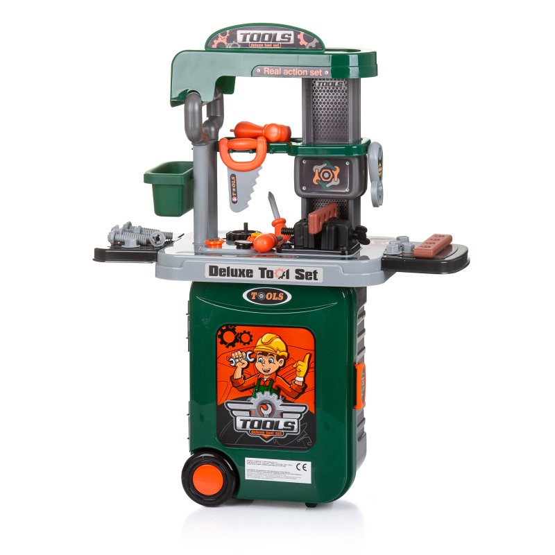 Παιδικό Παιχνίδια Ρόλων - Εργαλειοθήκη - 3 σε 1 σετ εργαλείων- Βαλιτσάκι και Εργαλειοθήκη
