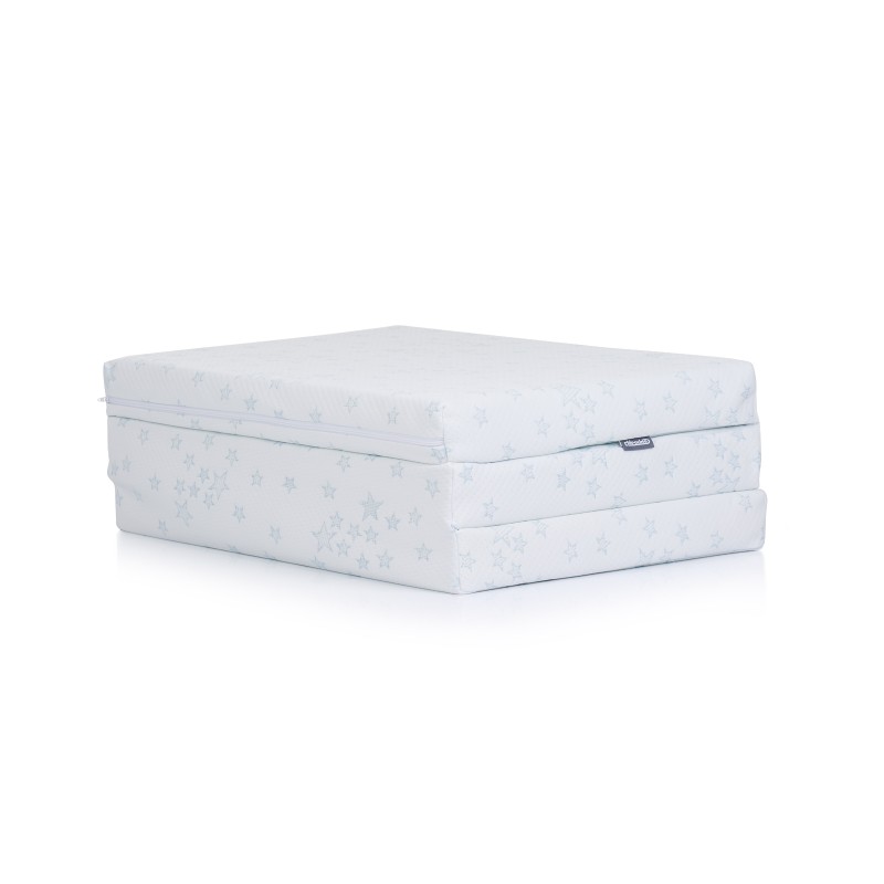 Βρεφικό Στρώμα Αναδιπλούμενο - 60/120/6 white/blue stars