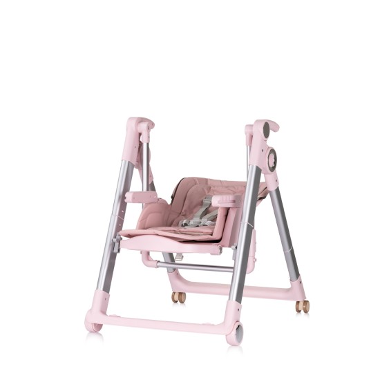 High chair/swing 2 in 1 SUPER CHEF pink marshmallow High chair/swing 2 in 1 SUPER CHEF pink marshmallow