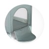 Foldable travel cot Capri Hippo green