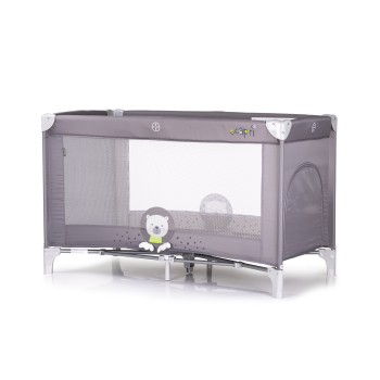 Foldable travel cot "Capri" Bear grey