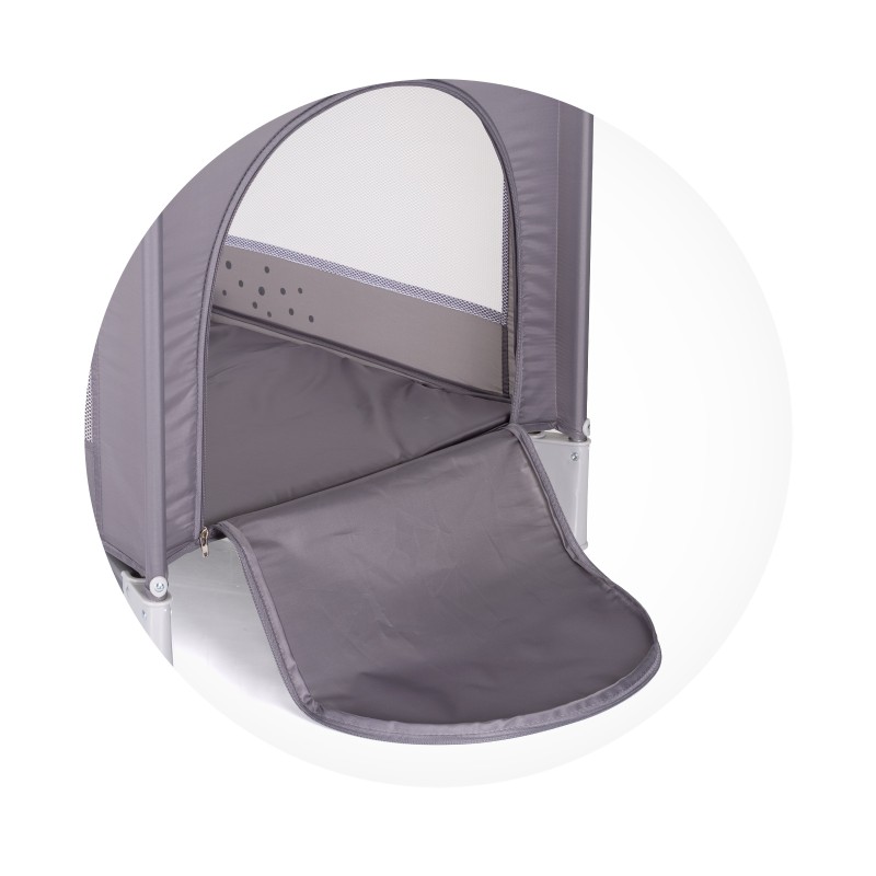 Foldable travel cot Capri Bear grey