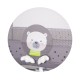 Foldable travel cot Capri Bear grey Foldable travel cot Capri Bear grey