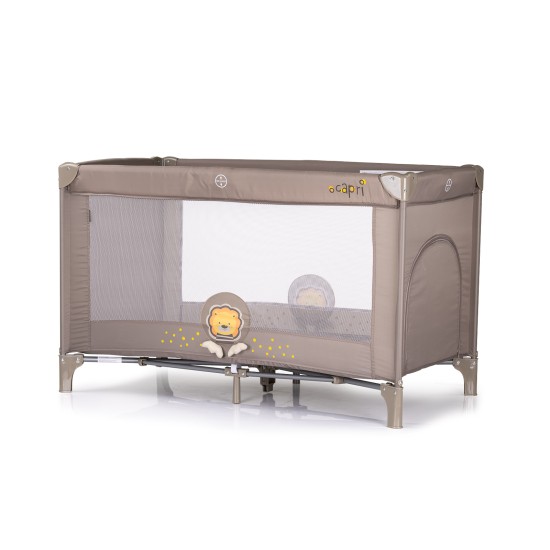 Foldable travel cot Capri Lion beige