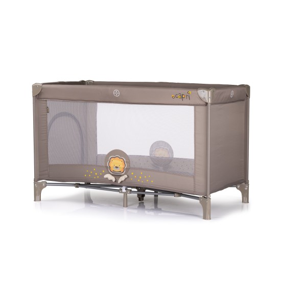 Foldable travel cot Capri Lion beige