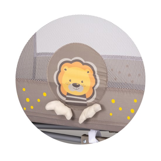Foldable travel cot Capri Lion beige